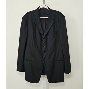 Armani Collezioni Vintage Men's Black Wool Single… - image 1